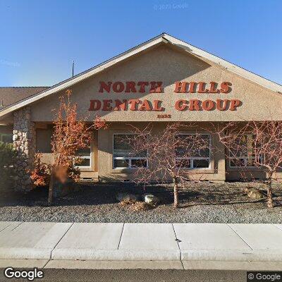 Thumbnail image of the front of a dentist office practice with the name North Hills Dental Group which is located in Reno, NV