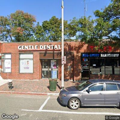 Thumbnail image of the front of a dentist office practice with the name Gentle Dental which is located in Arlington, MA