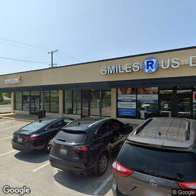 Thumbnail image of the front of a dentist office practice with the name Smiles R Us Dentistry which is located in Dundalk, MD