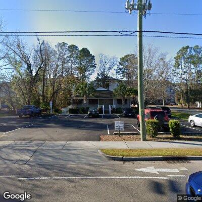 Thumbnail image of the front of a dentist office practice with the name Burns Family Dentistry which is located in Wilmington, NC