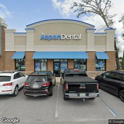 Thumbnail image of the front of a dentist office practice with the name Aspen Dental which is located in Niceville, FL