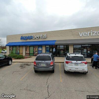 Thumbnail image of the front of a dentist office practice with the name Aspen Dental which is located in Waterloo, IA