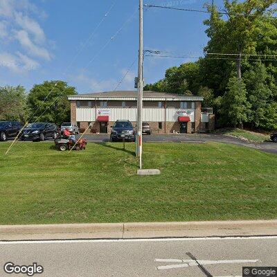 Thumbnail image of the front of a dentist office practice with the name Shumway Family Dental which is located in Slinger, WI