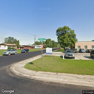 Thumbnail image of the front of a dentist office practice with the name Sisseton Dental Clinic which is located in Sisseton, SD