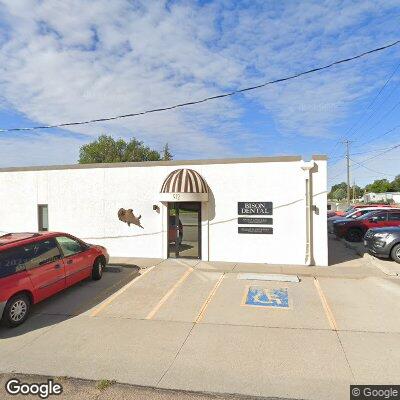 Thumbnail image of the front of a dentist office practice with the name Bison Dental which is located in Mccook, NE