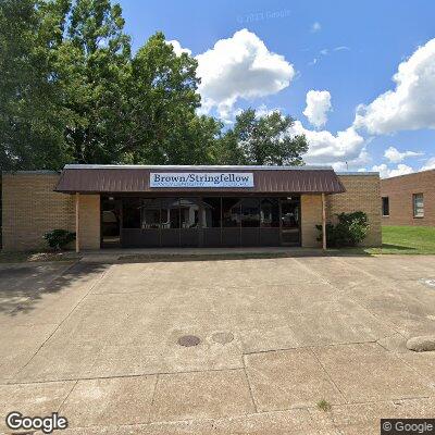 Thumbnail image of the front of a dentist office practice with the name Brown-Stringfellow Dental Center which is located in Texarkana, AR