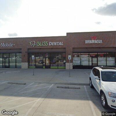 Thumbnail image of the front of a dentist office practice with the name Bliss Dental which is located in Euless, TX