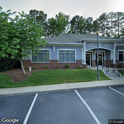 Thumbnail image of the front of a dentist office practice with the name Apex Dental Group which is located in Apex, NC