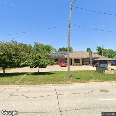 Thumbnail image of the front of a dentist office practice with the name Jones County Family Dentistry which is located in Anamosa, IA