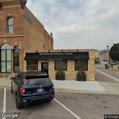 Thumbnail image of the front of a dentist office practice with the name Riverside Dental Care which is located in Saint Peter, MN