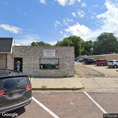 Thumbnail image of the front of a dentist office practice with the name Alcester Dental Clinic which is located in Alcester, SD