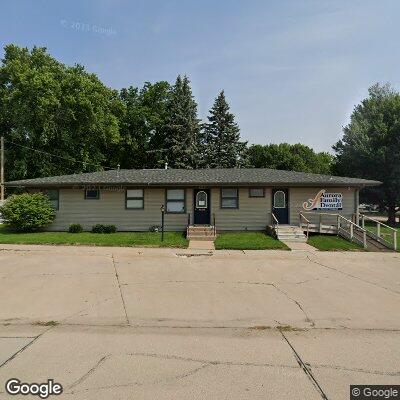 Thumbnail image of the front of a dentist office practice with the name Aurora Dental Clinic which is located in Aurora, NE