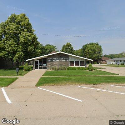 Thumbnail image of the front of a dentist office practice with the name Reichardt Dental which is located in Aurora, NE