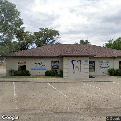 Thumbnail image of the front of a dentist office practice with the name Full Smile Dental which is located in Dalhart, TX