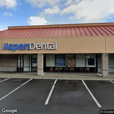 Thumbnail image of the front of a dentist office practice with the name Aspen Dental which is located in Gresham, OR