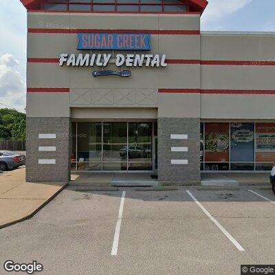 Thumbnail image of the front of a dentist office practice with the name Sugar Creek Family Dental which is located in Fenton, MO