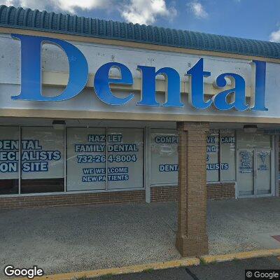 Thumbnail image of the front of a dentist office practice with the name Hazlet Family Dental PA which is located in Hazlet, NJ