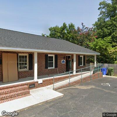 Thumbnail image of the front of a dentist office practice with the name Miller Orthodontics which is located in Roanoke Rapids, NC