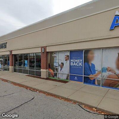 Thumbnail image of the front of a dentist office practice with the name Aspen Dental which is located in Mishawaka, IN