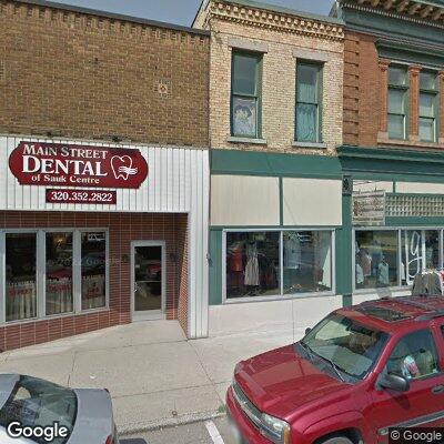 Thumbnail image of the front of a dentist office practice with the name Main Street Dental which is located in Sauk Centre, MN