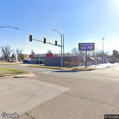 Thumbnail image of the front of a dentist office practice with the name Anadarko Denture Clinic which is located in Anadarko, OK