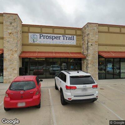 Thumbnail image of the front of a dentist office practice with the name Bodine Orthodontics which is located in Prosper, TX