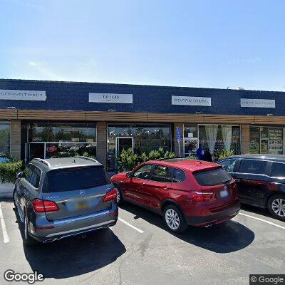 Thumbnail image of the front of a dentist office practice with the name Wisdom Dental which is located in Redwood City, CA