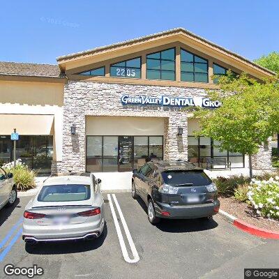 Thumbnail image of the front of a dentist office practice with the name Green Valley Dental Group which is located in El Dorado Hills, CA