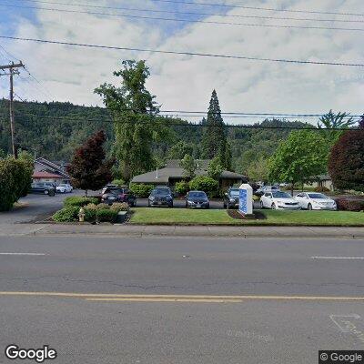 Thumbnail image of the front of a dentist office practice with the name Roseburg Family Dental Care which is located in Roseburg, OR