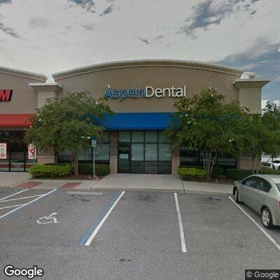 Thumbnail image of the front of a dentist office practice with the name Aspen Dental which is located in Sanford, FL