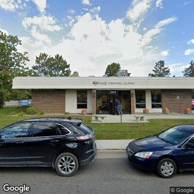 Thumbnail image of the front of a dentist office practice with the name Bemidji Dental Clinic which is located in Bemidji, MN