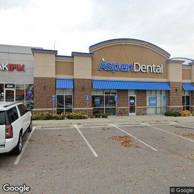 Thumbnail image of the front of a dentist office practice with the name Aspen Dental which is located in Kansas City, MO