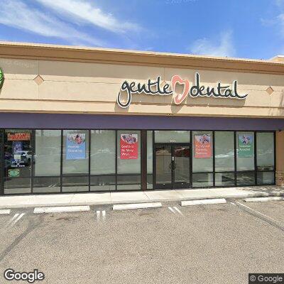 Thumbnail image of the front of a dentist office practice with the name Gentle Dental which is located in Tucson, AZ