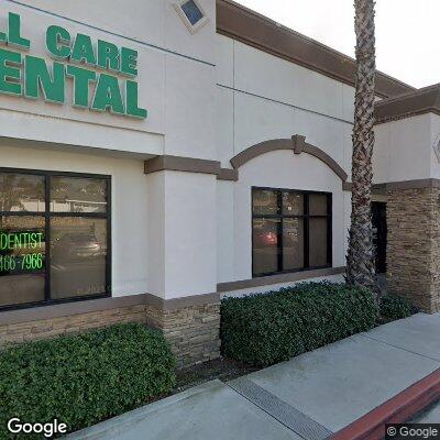 Thumbnail image of the front of a dentist office practice with the name All Care Dental Group which is located in Rancho Cucamonga, CA