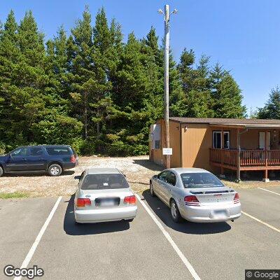 Thumbnail image of the front of a dentist office practice with the name Tribal Dental Clinic which is located in Coos Bay, OR