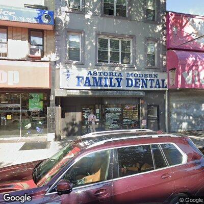 Thumbnail image of the front of a dentist office practice with the name Astoria Modern Family Dental PLLC which is located in Astoria, NY