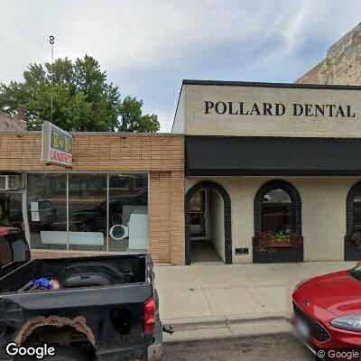 Thumbnail image of the front of a dentist office practice with the name Pollard Dental Care which is located in Sleepy Eye, MN