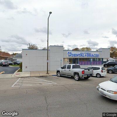 Thumbnail image of the front of a dentist office practice with the name All Kids Dental & Orthodontics which is located in Melrose Park, IL