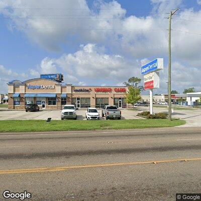 Thumbnail image of the front of a dentist office practice with the name Aspen Dental which is located in New Iberia, LA