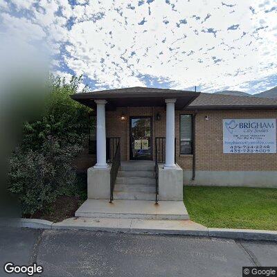 Thumbnail image of the front of a dentist office practice with the name Eagle MTN Dental which is located in Brigham City, UT