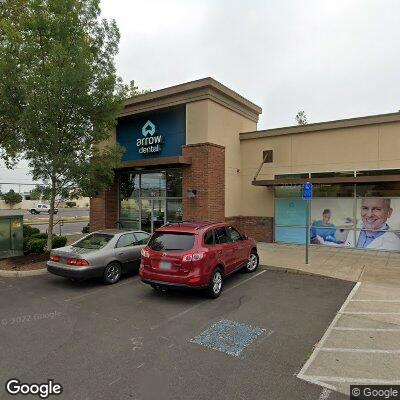 Thumbnail image of the front of a dentist office practice with the name Arrow Dental Clinic which is located in Eugene, OR