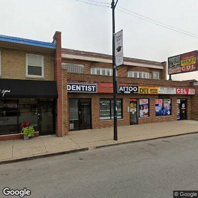 Thumbnail image of the front of a dentist office practice with the name Lafazanos Dental which is located in Chicago, IL