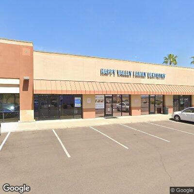 Thumbnail image of the front of a dentist office practice with the name Happy Valley Family Dentistry which is located in Glendale, AZ