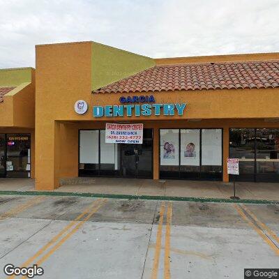 Thumbnail image of the front of a dentist office practice with the name Garcia Dentistry Center which is located in Covina, CA