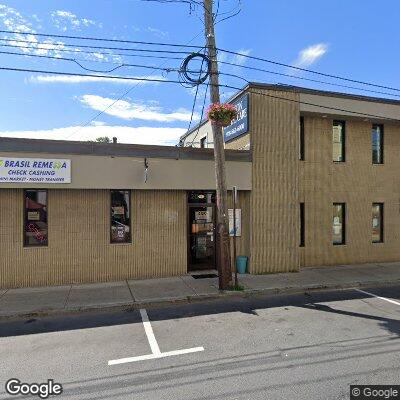 Thumbnail image of the front of a dentist office practice with the name Johnston Endodontics which is located in Hudson, MA