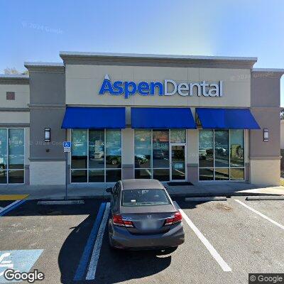 Thumbnail image of the front of a dentist office practice with the name Aspen Dental which is located in Lakeland, FL