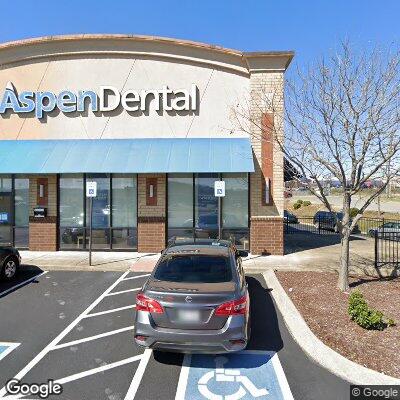 Thumbnail image of the front of a dentist office practice with the name Aspen Dental which is located in Smyrna, TN