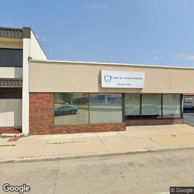 Thumbnail image of the front of a dentist office practice with the name Capitol Family Dental Clinic which is located in Milwaukee, WI