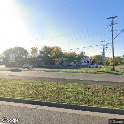 Thumbnail image of the front of a dentist office practice with the name Lakes Orthodontic Associates which is located in Lindstrom, MN