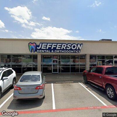 Thumbnail image of the front of a dentist office practice with the name Jefferson Dental Clinics which is located in Dallas, TX